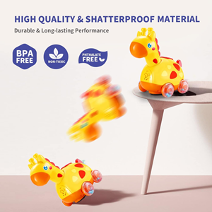 اسباب بازی نوزادی زرافه چرخ دار موزیکال Yerloa Musical Giraffe Crawling _اسباب بازی نوزادی